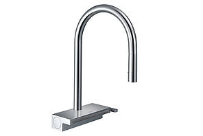 Змішувач Aquno Select M81 170 3jet кухонний з витяжним виливом, Chrome (73837000)