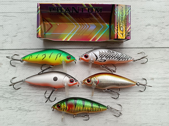 Набір Воблерів Hardcore Surface Crank 65F 5шт в коробці, фото 1