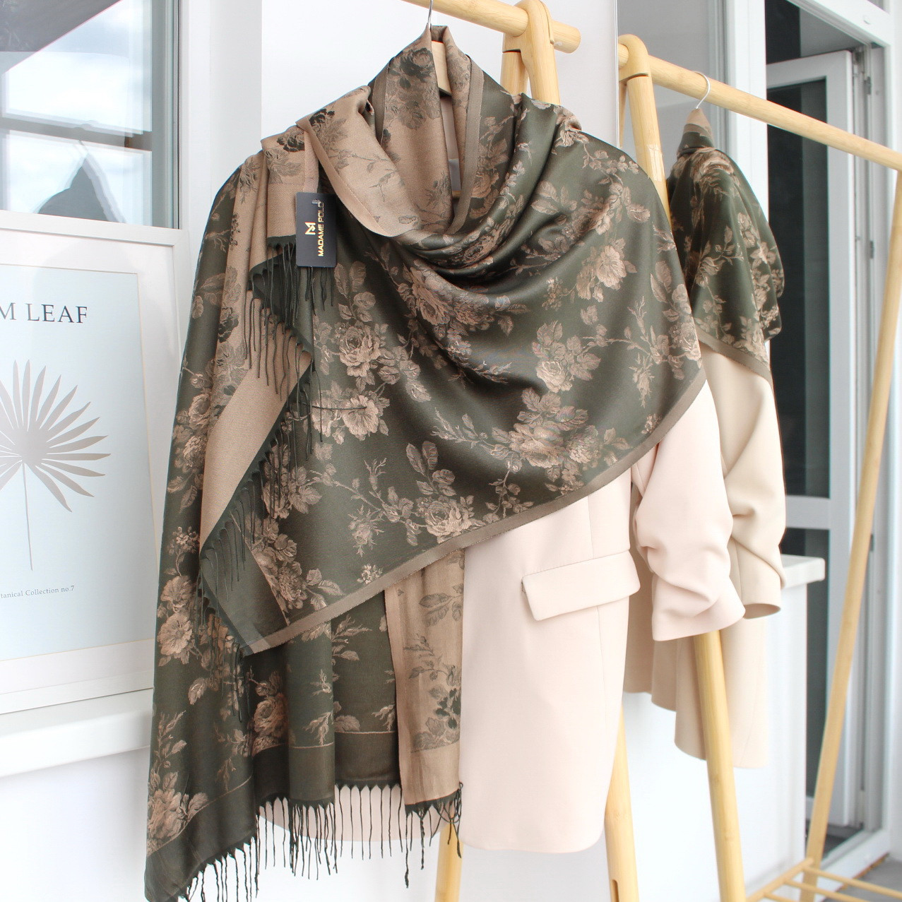 Шарф турецький "Хамелеон троянда " 167142, фото 1