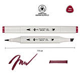 Маркер акварельний SANTI sketch, SM-54, темно-бордовий, фото 2