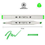 Маркер акварельний SANTI sketch SM-11, світло-зелений, фото 2