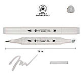 Маркер акварельний SANTI sketch SM-27, світло-сірий, фото 2