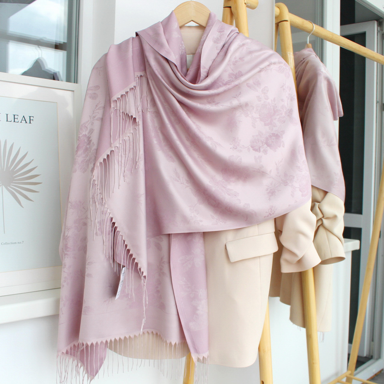 Шарф турецький "Хамелеон троянда " 167147, фото 1