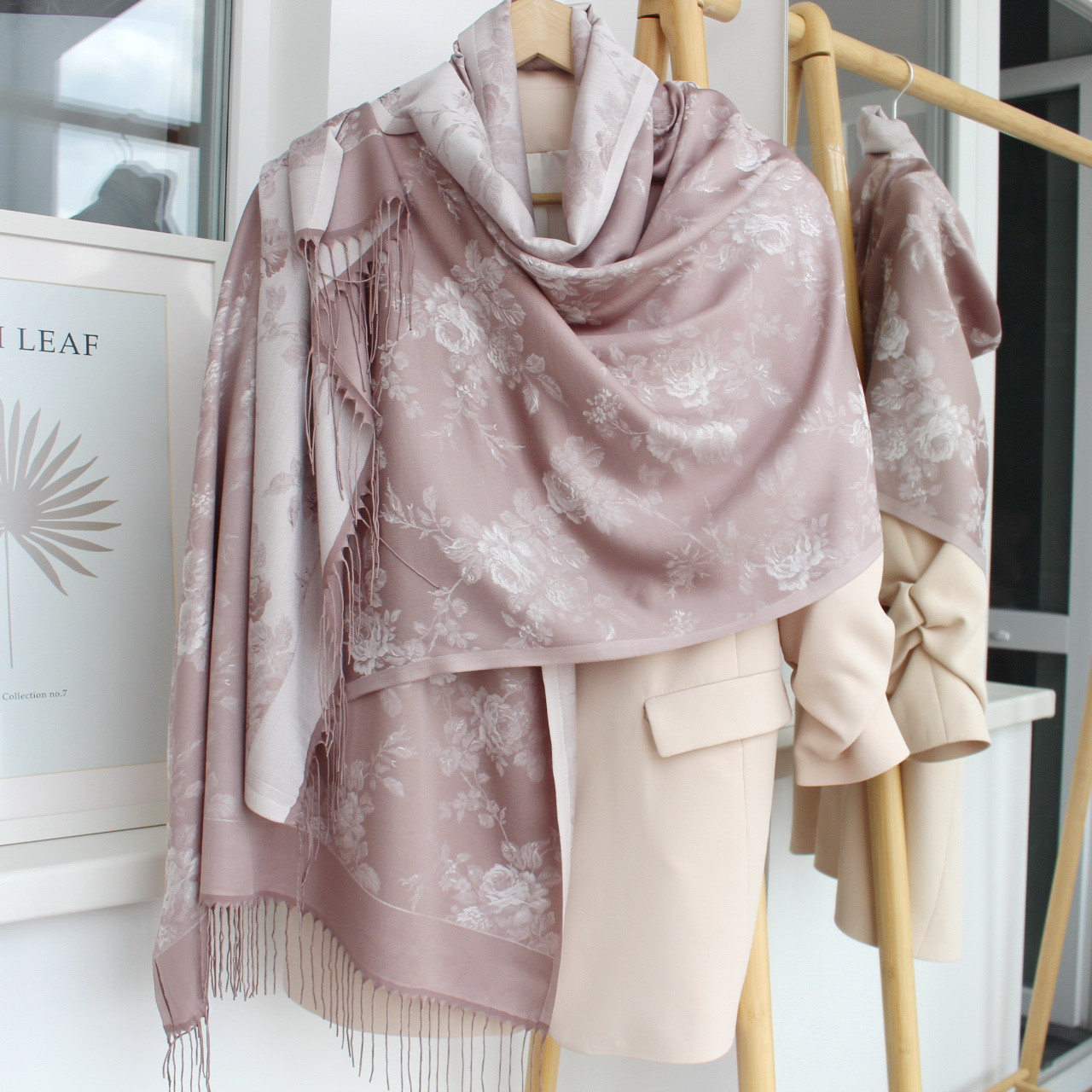 Шарф турецький "Хамелеон троянда " 167149, фото 1