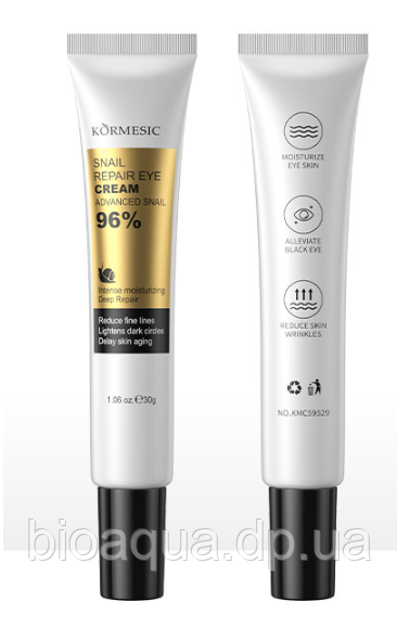Крем для шкіри навколо очей з муцином равлика KORMESIC , 30 грам
