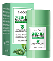 Очисна тверда маска для обличча з зеленим чаєм, центелою SADOER Stick Cleansing Facial Mud Mask, 40 гр