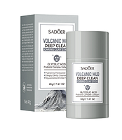 Очисна тверда маска з екстрактом вулканічного бруду та гліколієвою кислотою SADOER Cleansing Facial Mud Mask