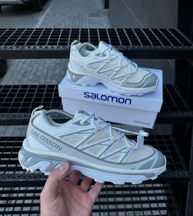 Літні чоловічі кросівки Salomon XT Expance white grey біло-сірі Саломон, фото 1