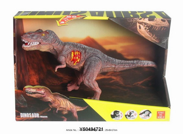 Динозавр 4401A-1 (60шт) 24,5см, звук, рухливі деталі, на бат(табл), в кор-ці, 25-17-8см, фото 1