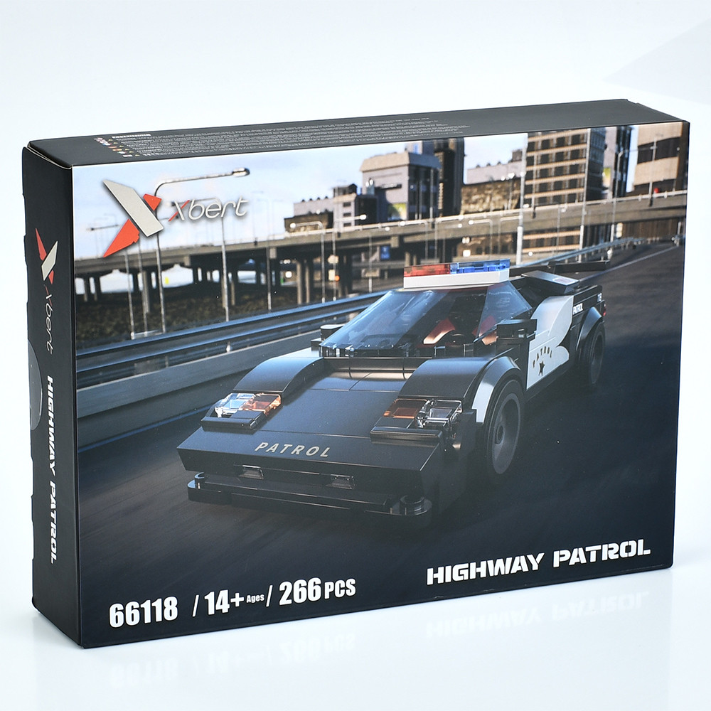 Конструктор 66118 (28шт) машина, поліція, 266дет, в кор-ці, 27,5-20-5,5см, фото 1