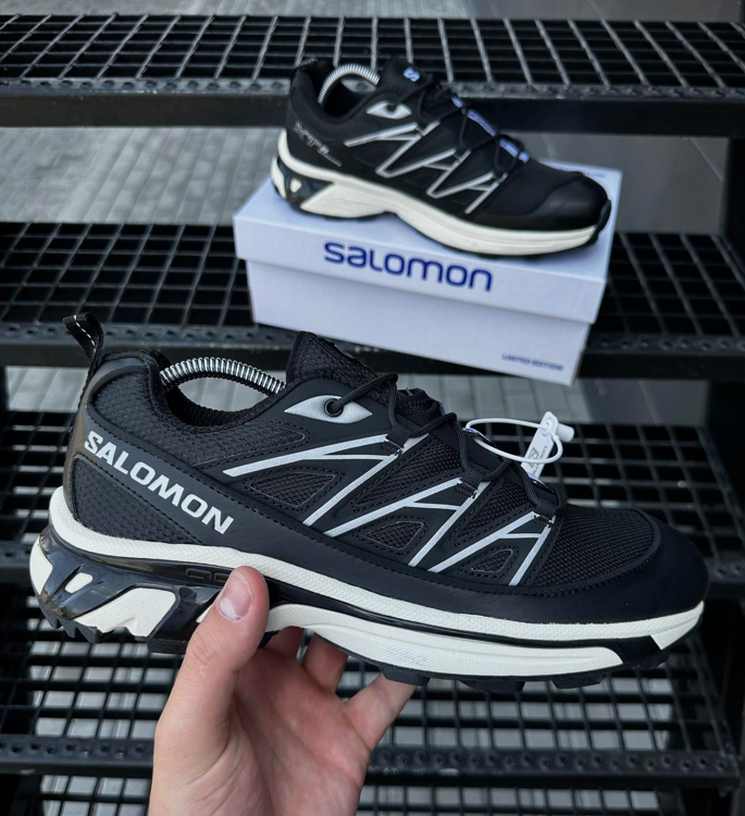 Літні чоловічі кросівки Salomon XT Expance чорно-білі Саломон, фото 1