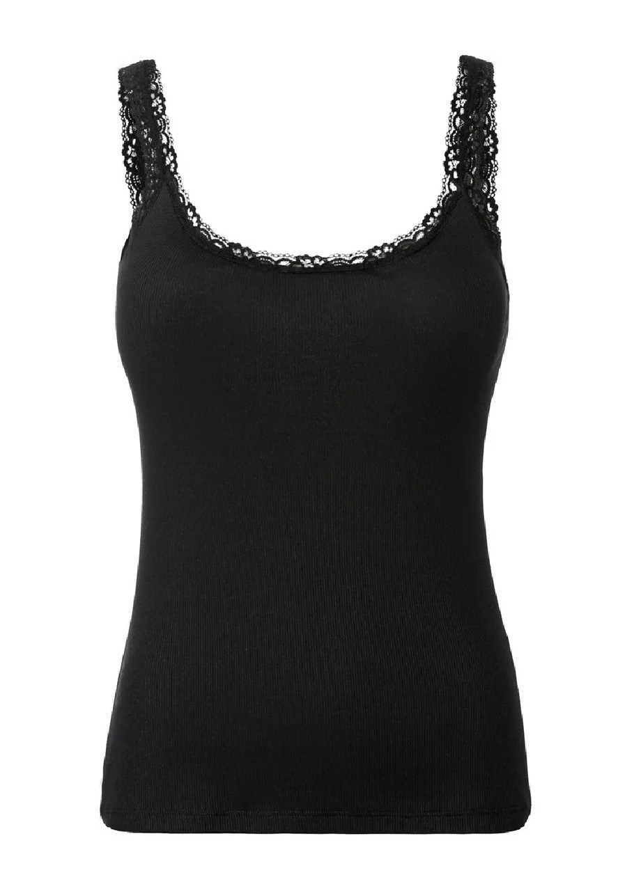 Майка жіноча Esmara в рубчик чорна, фото 1