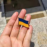 Прапор України RESTEQ значок патріотичний пін для одягу рюкзака або сумки стильний аксесуар, фото 3