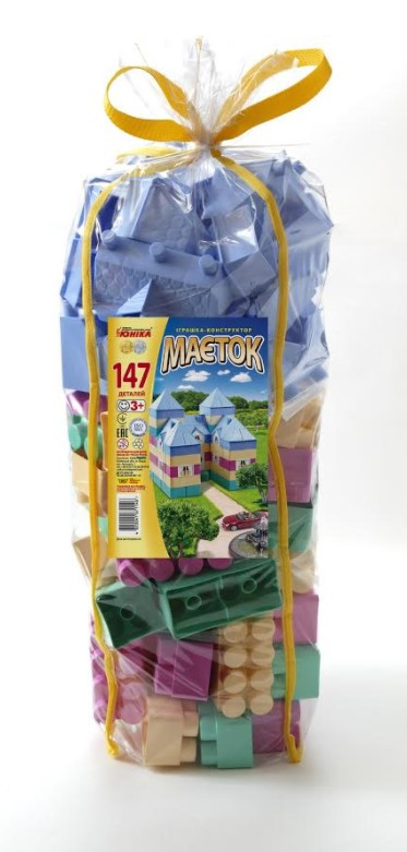 Конструктор МАЄТОК (147 дет.) пастельний, фото 1