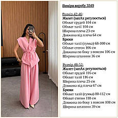 Костюм жіночий жилет+брюки, літня костюмка 42-46, 48-52 (3) рин846-3349, фото 5