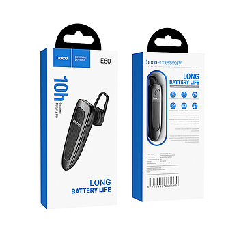 Bluetooth гарнітура Hoco E60 Brightness — до 10 годин роботи, шумозаглушення, бізнес-дизайн
