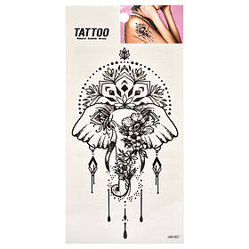 Тимчасове татуювання "Слон у квітах Tattoo" Bambi 1020-HM1651, Toyman