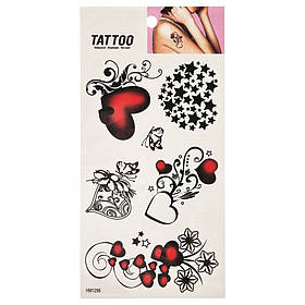Тимчасове татуювання "Серця Tattoo" Bambi 1020-HM1296, Toyman