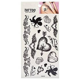 Тимчасове татуювання "Black hearts Tattoo" Bambi 1020-HM459, Toyman