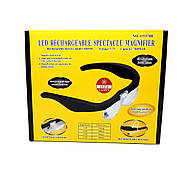 Окуляри-лупа збільшувальні з підсвічуванням LED, 4 лінзи (1.5X–5X), USB зарядкою для пайки та ремонту, фото 7