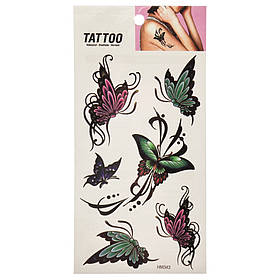 Тимчасове татуювання "Метелики Tattoo" Bambi 1020-HM343, Toyman