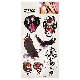 Тимчасове татуювання "Тварини та птахи Tattoo" Bambi 1020-HM595, Toyman