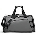 Спортивна сумка для тренувань з відсіком для взуття Sport Bag Grey, фото 2