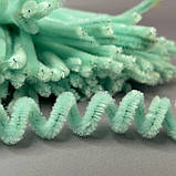 Пухнастий дріт (синель) 30 см - м'ятний, фото 3