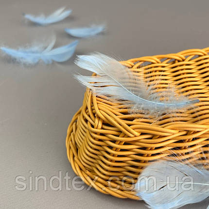 Пір'я гусячі для рукоділля 9-13 см, ∼95шт - блакитний, фото 1