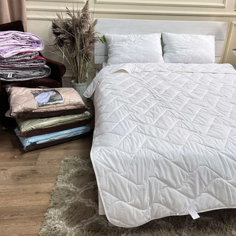 Ковдра літня двоспальна 175*215 см. Фабрична стьобана сертифікована ковдра ODA, фото 1