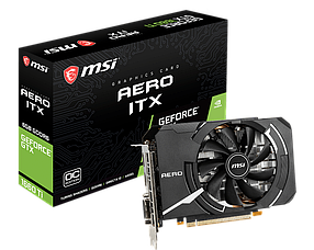 Відеокарта GeForce GTX 1660 Ti 6GB MSI Aero ITX OC (GTX 1660 Ti AERO ITX 6G OC) Б/В