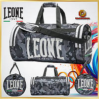 Мужская дорожная спортивная сумка серая Leone 45л леон вместительная стильная серый цвет