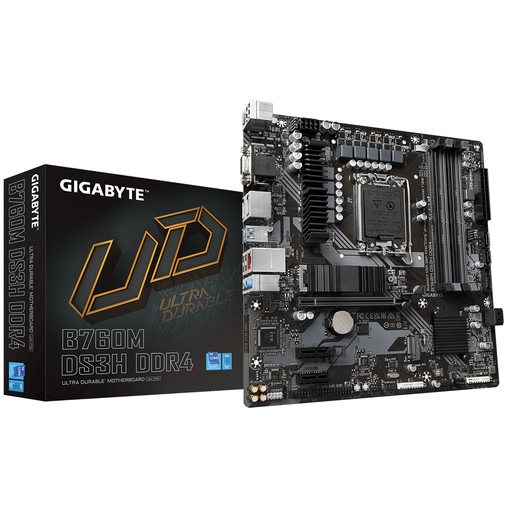 Mатеринська плата Gigabyte B760M DS3H LGA 1700 (B760M DS3H)