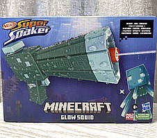 Водяний бластер Nerf Super Soaker Minecraft Glow Squid