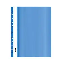 Швидкозшивач з перфорацією А5, синій / Economix