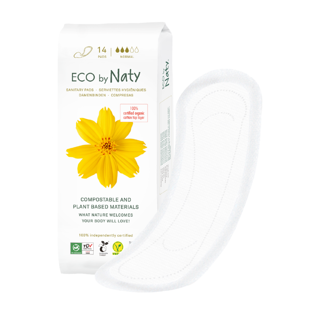 Органічні прокладки Eco by Naty Normal 14 шт без крилець