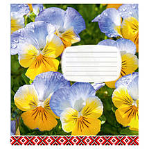 Зошит 24 арк. клітинка "Поліграфіст" / Квіти, фото 2