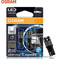 Світлодіодні лампи, габаритні вогні OSRAM W5W T10 6000K