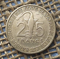 25 франкiв 1970 року. (ВСЕАО)