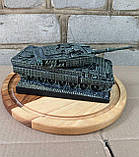 Статуетка Танк “Leopard 2” — Патріотичний подарунок з написом “Слава Україні!” 21х13х11 см, фото 3