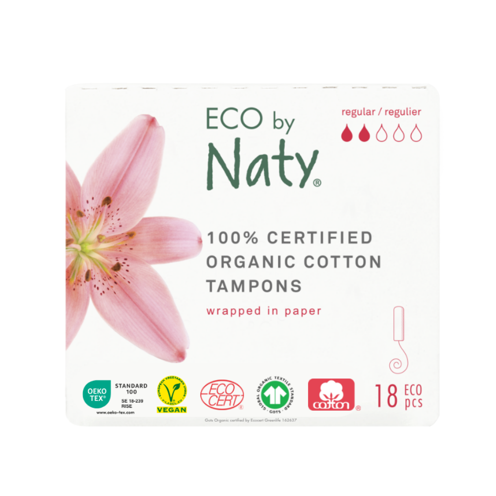 Органічні тампони Eco by Naty Regular 18 шт