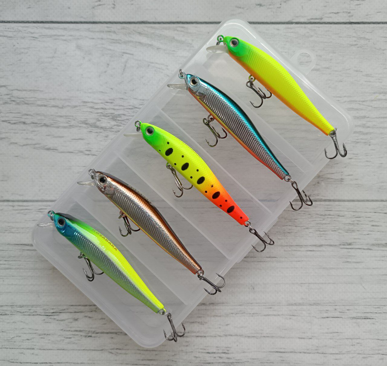 Набір Воблерів мінноу Columbia Rigge 70SP 5гр  5шт в коробці