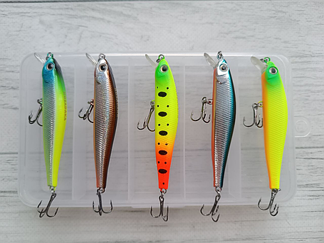 Набір Воблерів мінноу Columbia Rigge 70SP 5гр 5шт в коробці, фото 2