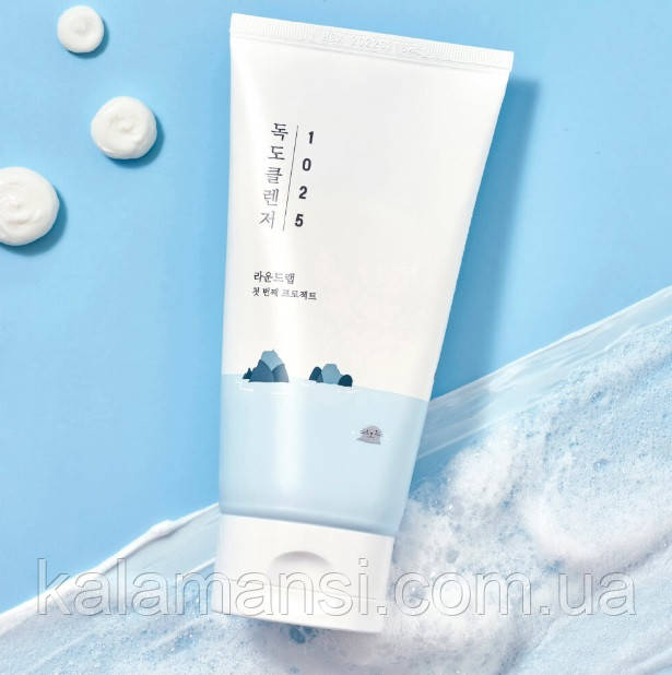 М'яка пінка для вмивання з морською водою Round Lab 1025 Dokdo Cleanser 150 мл