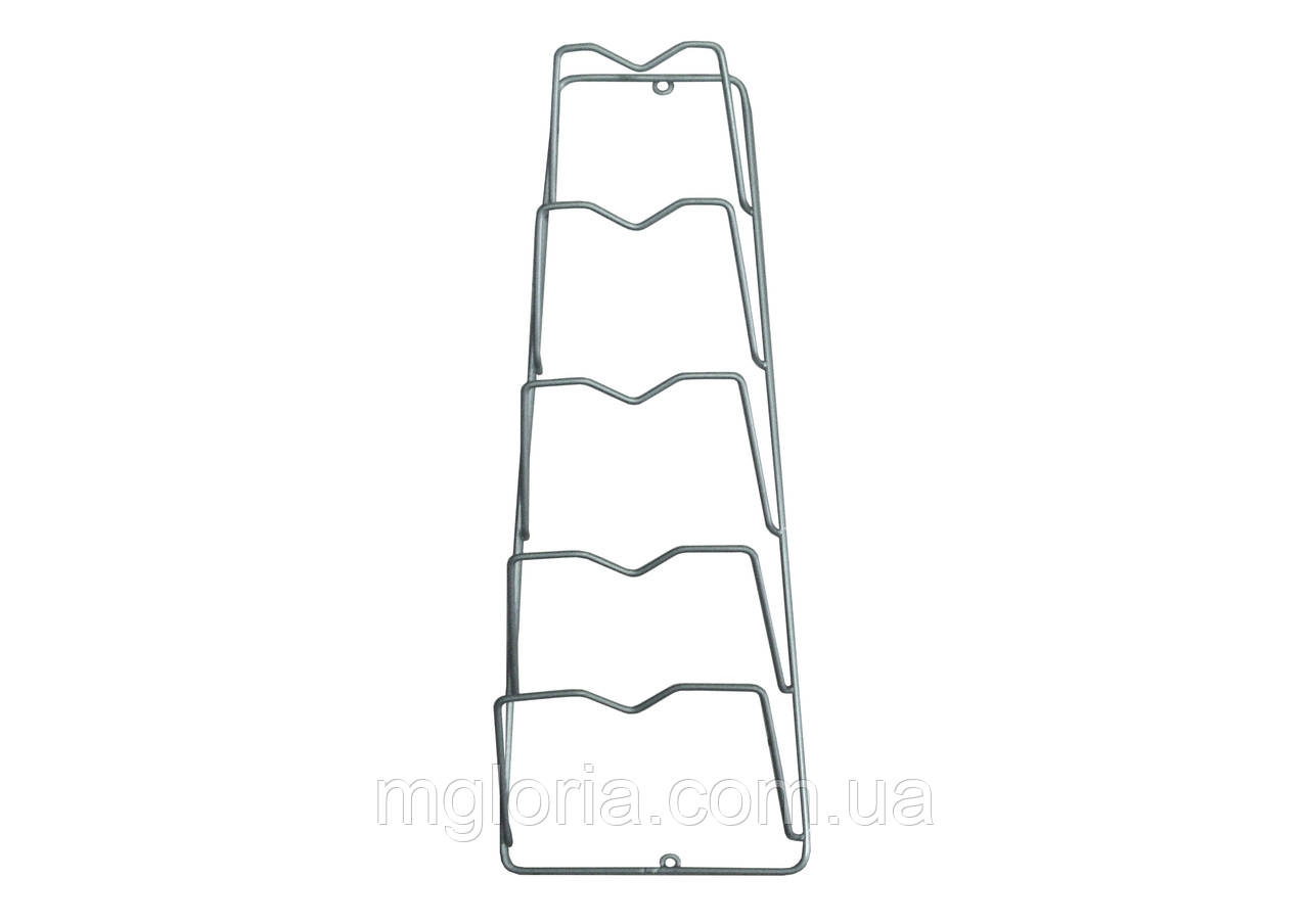 Полиця для кришок навісна сіра, фото 1