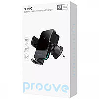 Автомобильный держатель с беспроводным зарядным устройством Proove Sonic 15W, фото 2