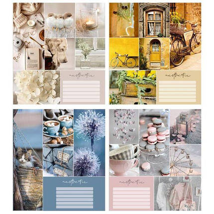 Зошит 24 аркуші клітинка "Поліграфіст" / Колаж, фото 1