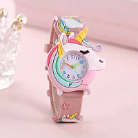 Детские Часы Единорог Силиконовый для Девочки с 3D Дизайном