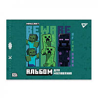 Альбом для малювання 12 арк. з перфорацією "Minecraft Boom" 130593 Yes