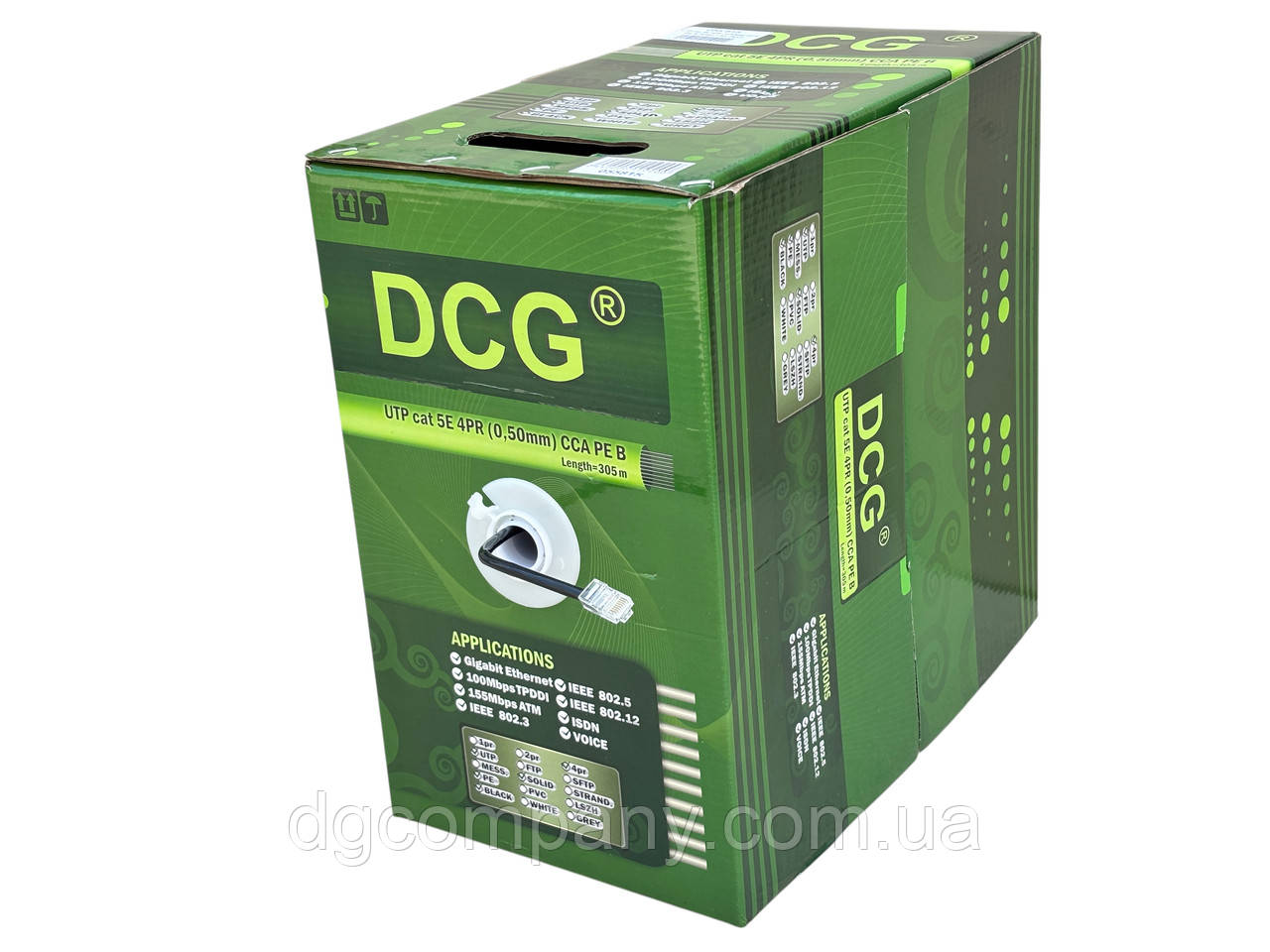 Кабель вита пара UTP зовнішня DCG ССА,305м